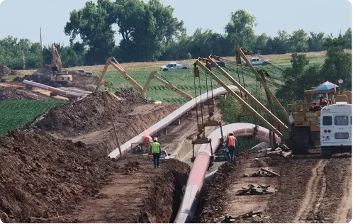 Natural gas pipeline infrastructure and distribution systems